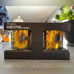 Calgary Flames 2 piece Rocks Glass Set